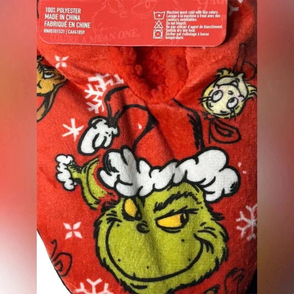 Dr Suess -  The Grinch - Boys Size M/L Sherpa Socks - BNWT 🎄 - Picture 4 of 4